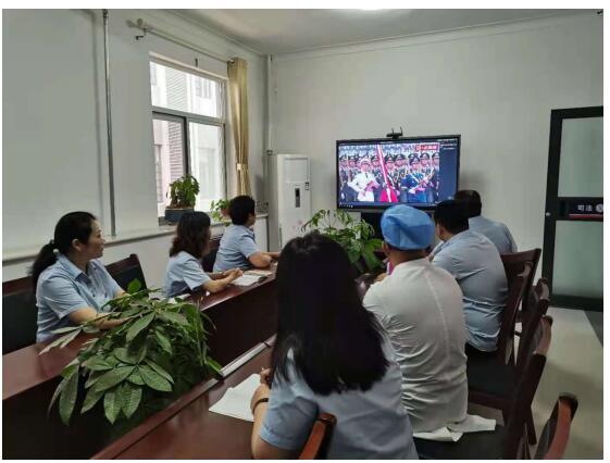 山东泽宇法医司法鉴定中心集中观看建党百年习近平总书记在100周年大会上的讲话