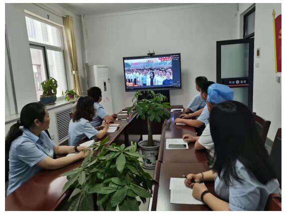 山东泽宇法医司法鉴定中心集中观看建党百年习近平总书记在100周年大会上的讲话
